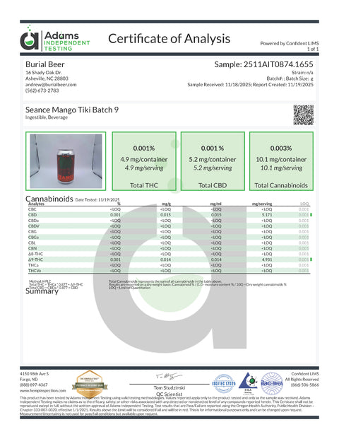 Seance Mango Tiki Punch - 5mg